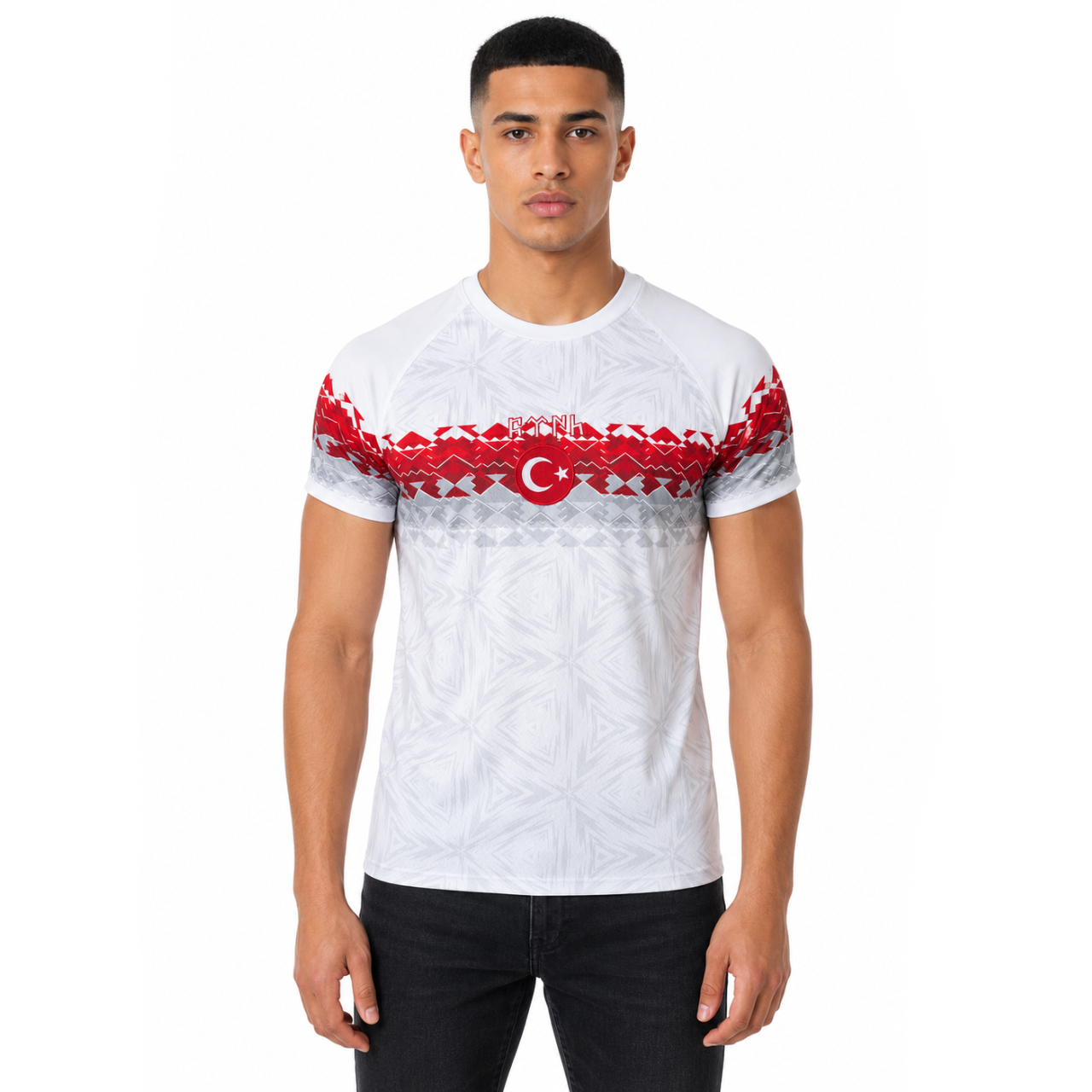 White/Red Türkiye Jersey - Ninety+