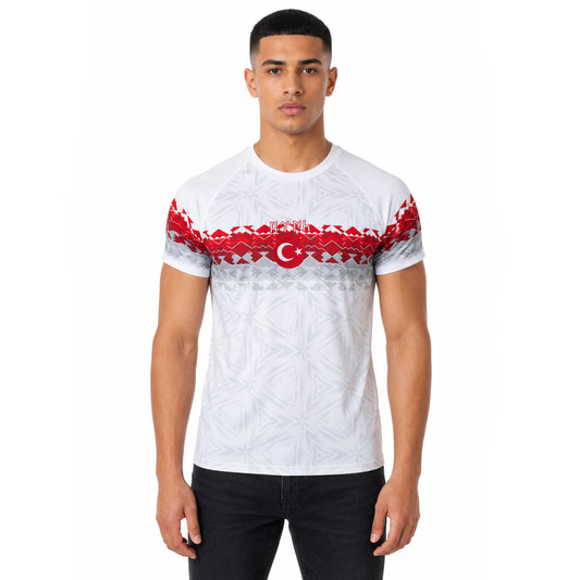 White/Red Türkiye Jersey - Ninety+