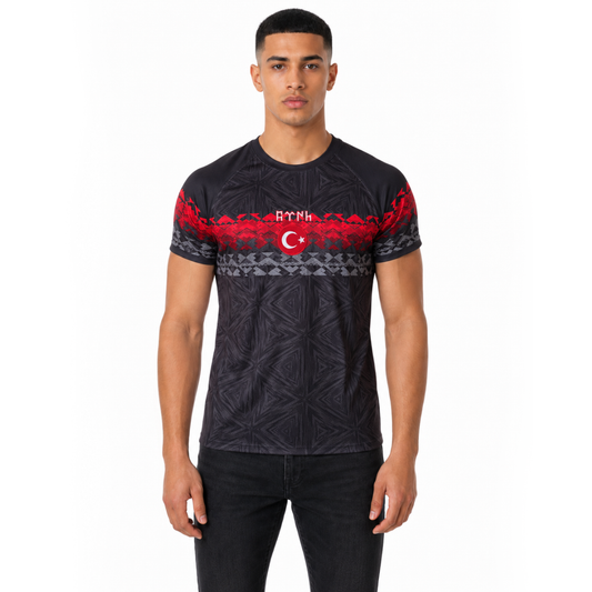 Black/Red Türkiye Jersey - Ninety+