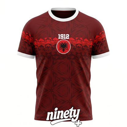 Wine Red Albania Jersey - Ninety+