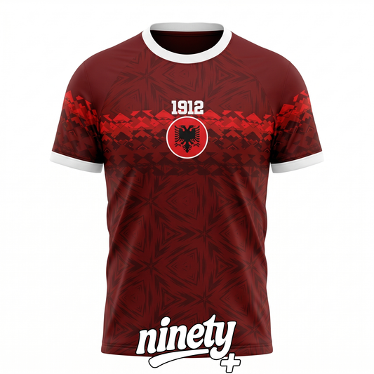Wine Red Albania Jersey - Ninety+