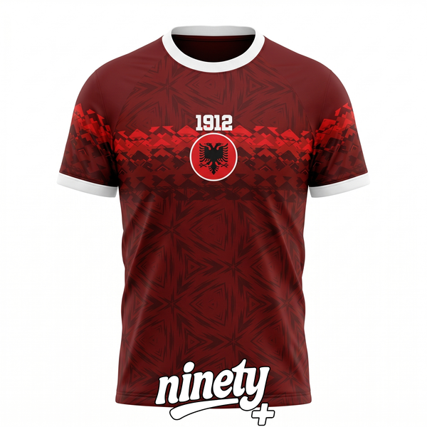Wine Red Albania Jersey - Ninety+