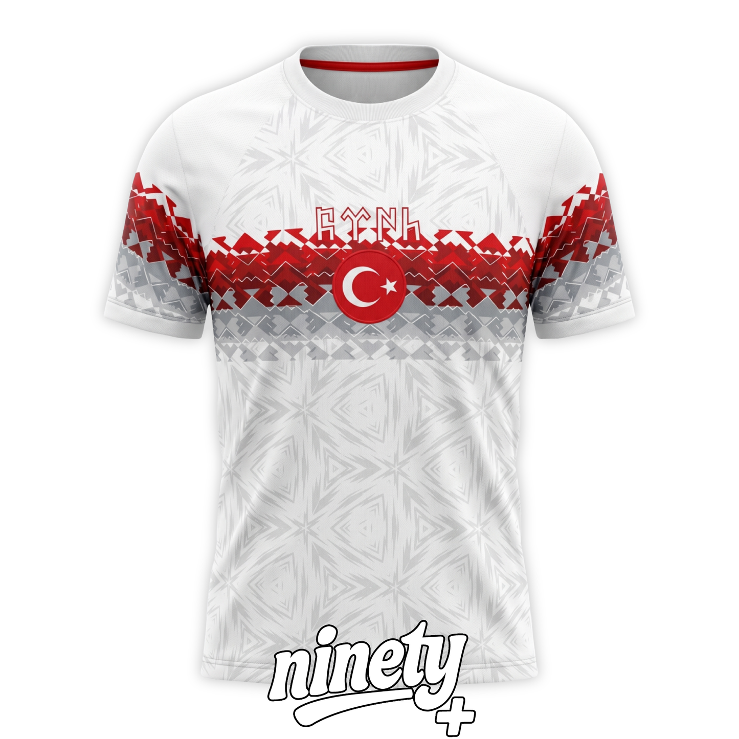 White/Red Türkiye Jersey - Ninety+