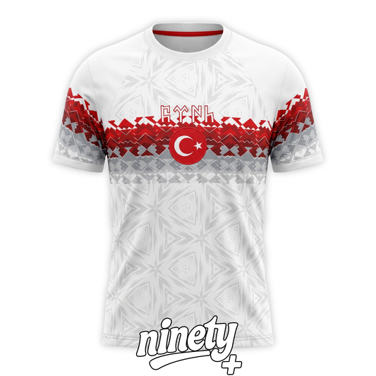 White/Red Türkiye Jersey - Ninety+
