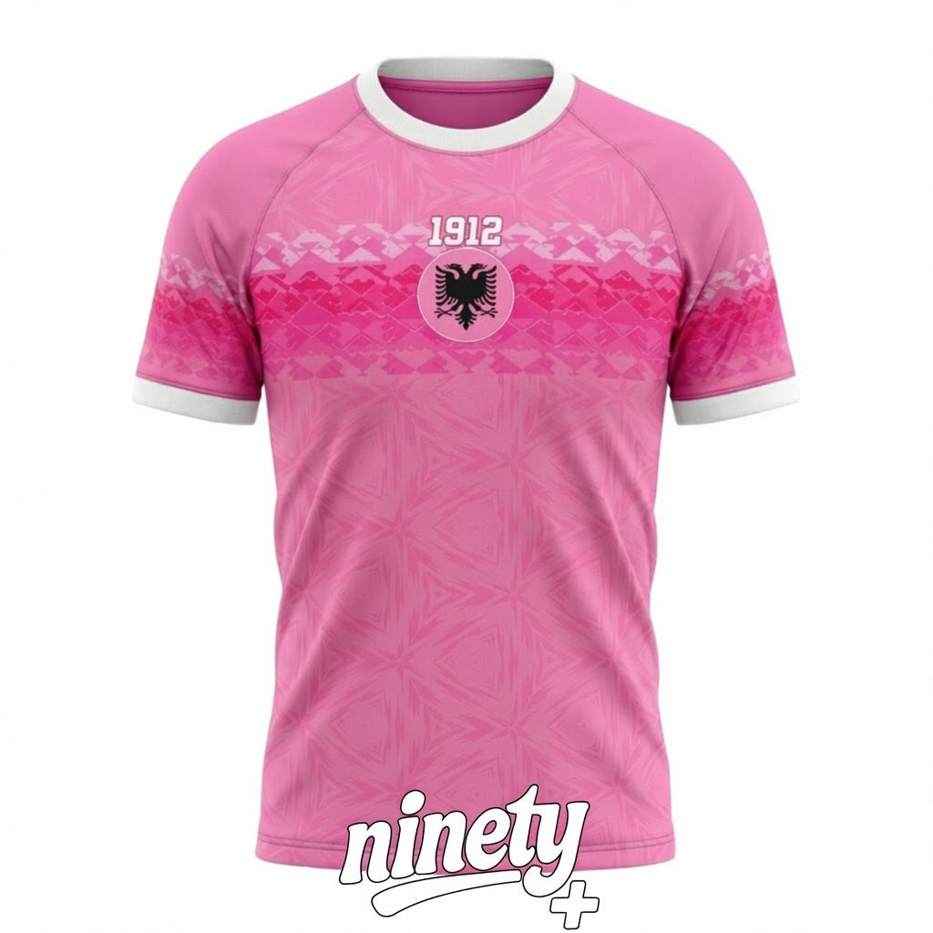 Pink Albania Jersey "Black Eagle" - Ninety+