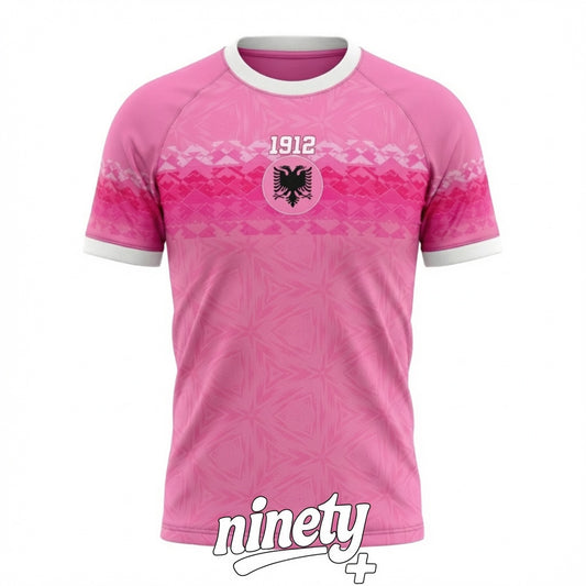 Pink Albania Jersey "Black Eagle" - Ninety+