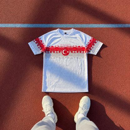White/Red Türkiye Jersey - Ninety+