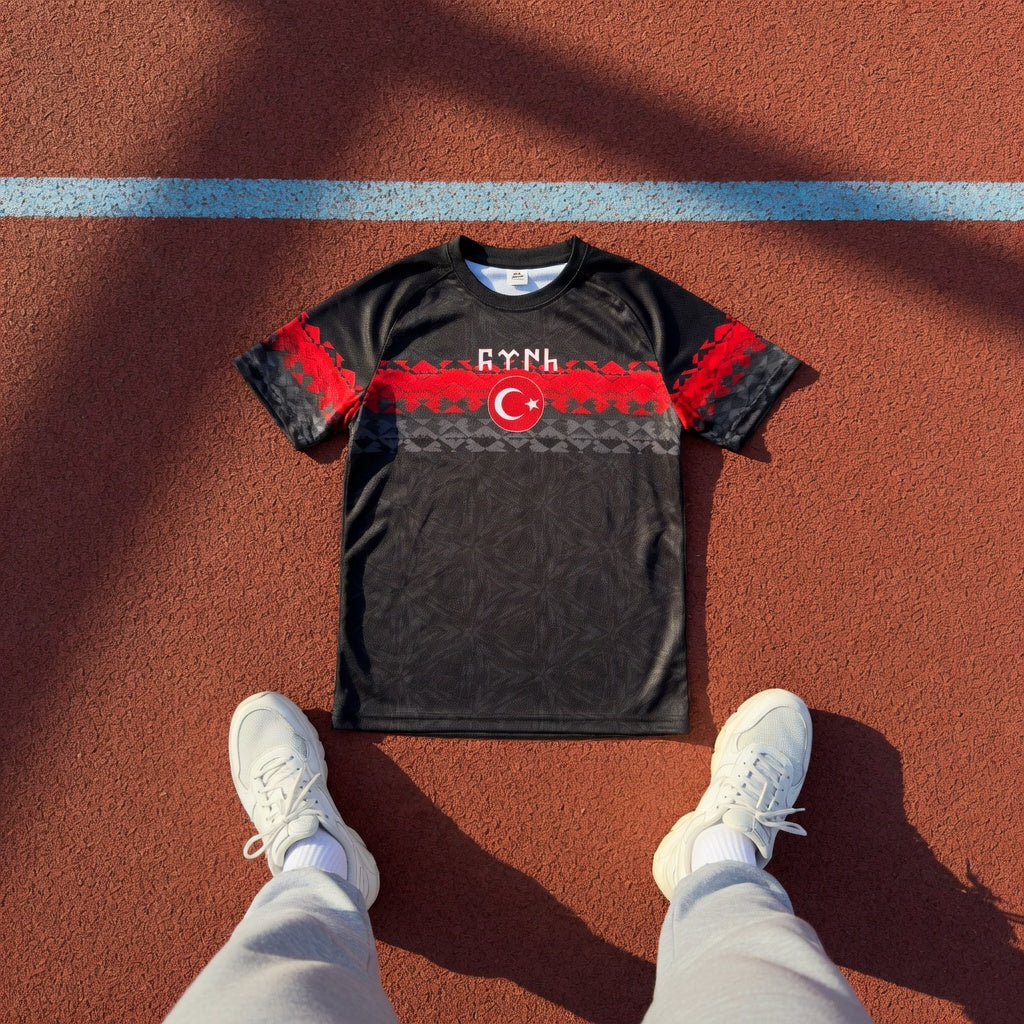 Black/Red Türkiye Jersey - Ninety+