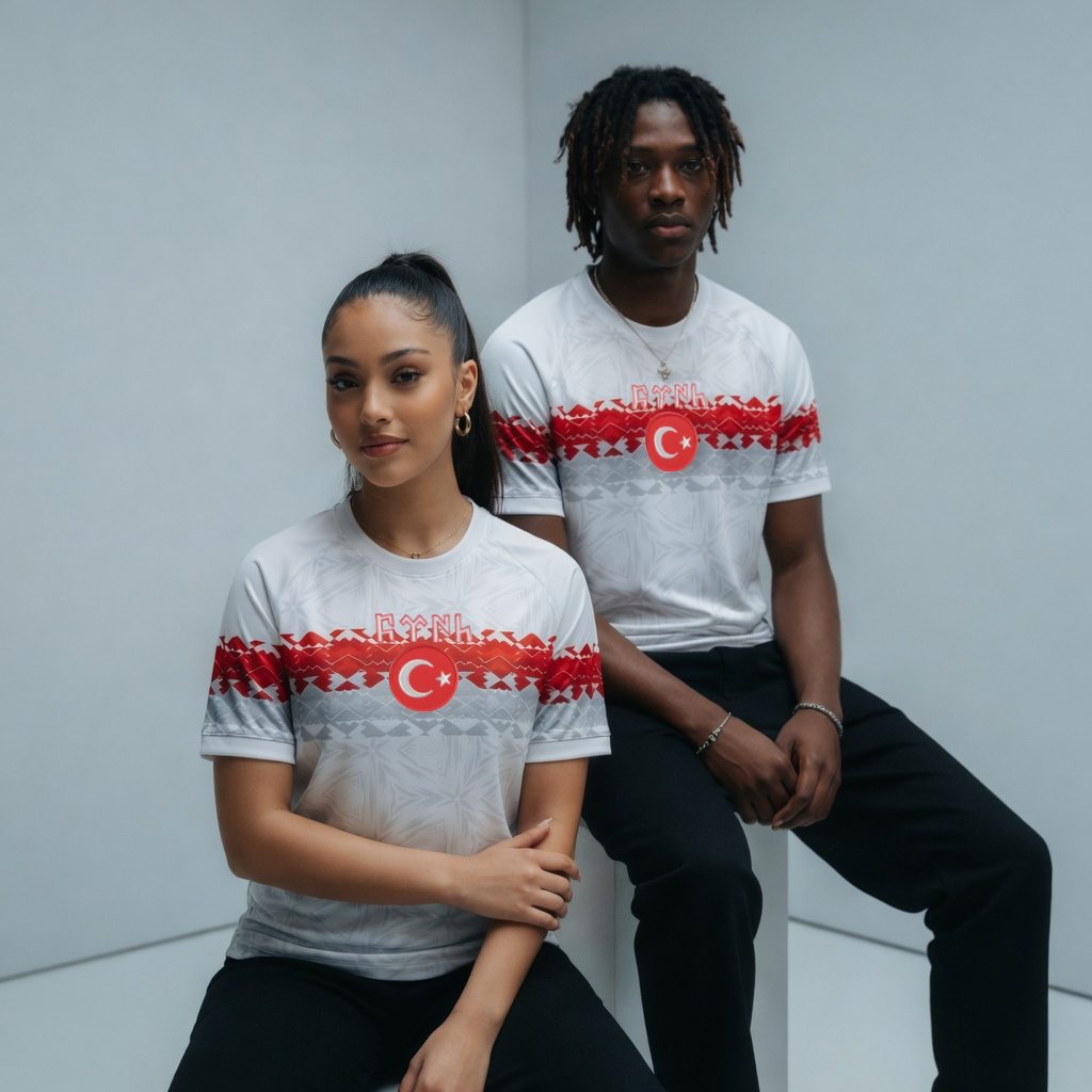 White/Red Türkiye Jersey - Ninety+