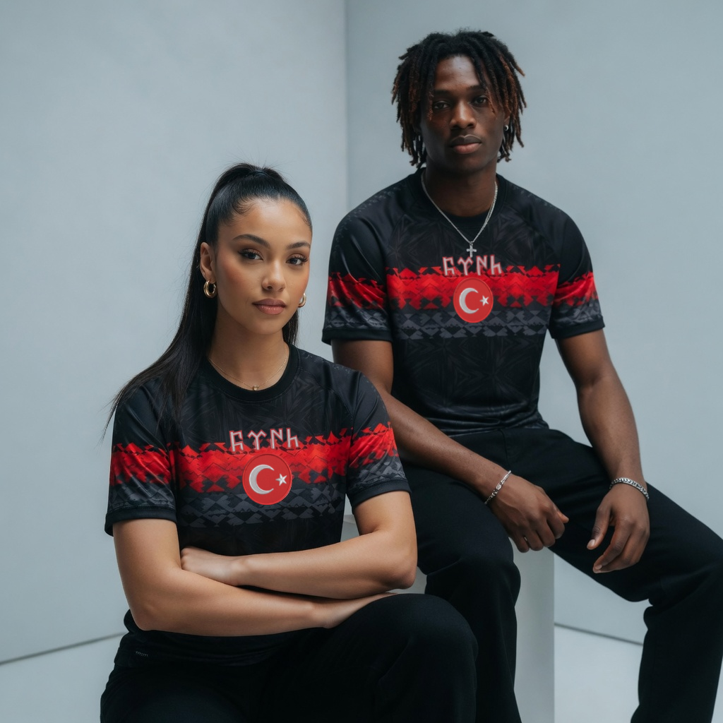 Black/Red Türkiye Jersey - Ninety+